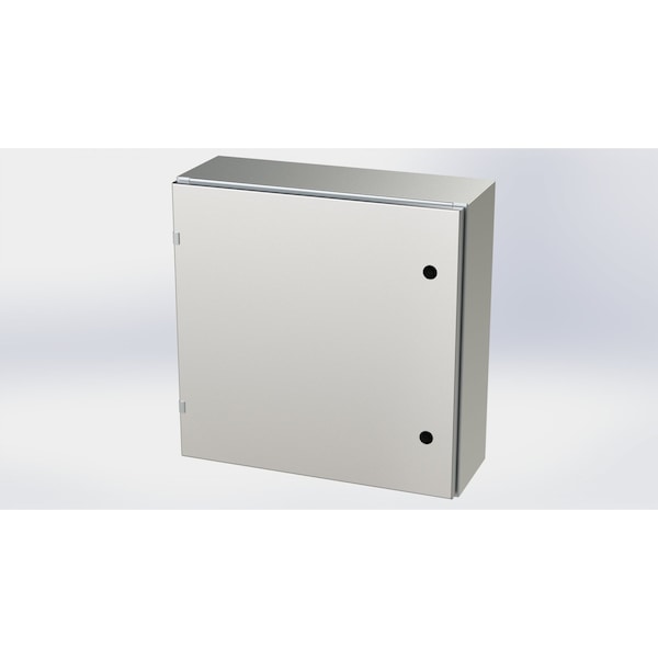 1/4 Turn Latch Electrical Enclosures, 24 in H, 8 in D, 24 in W, NEMA 3R, 4, 4X, 12, 13
